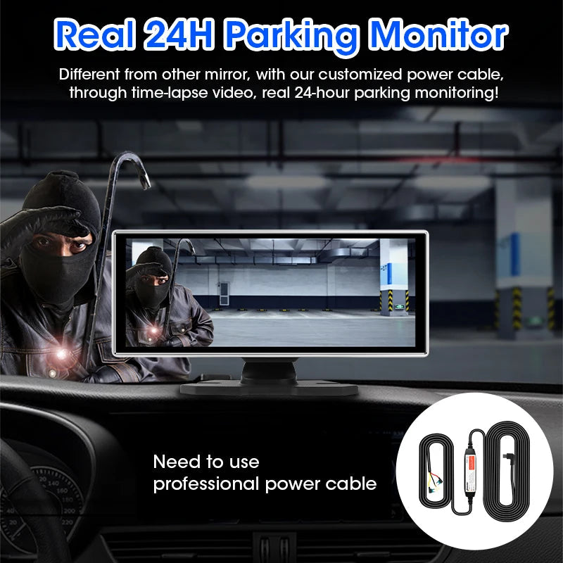 4K Dash Cam with Rear Camera