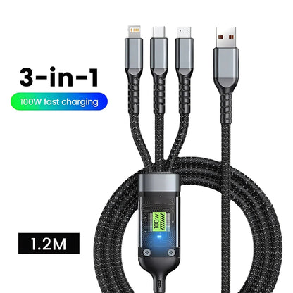 3-In-1 Super Fast Charging Cable