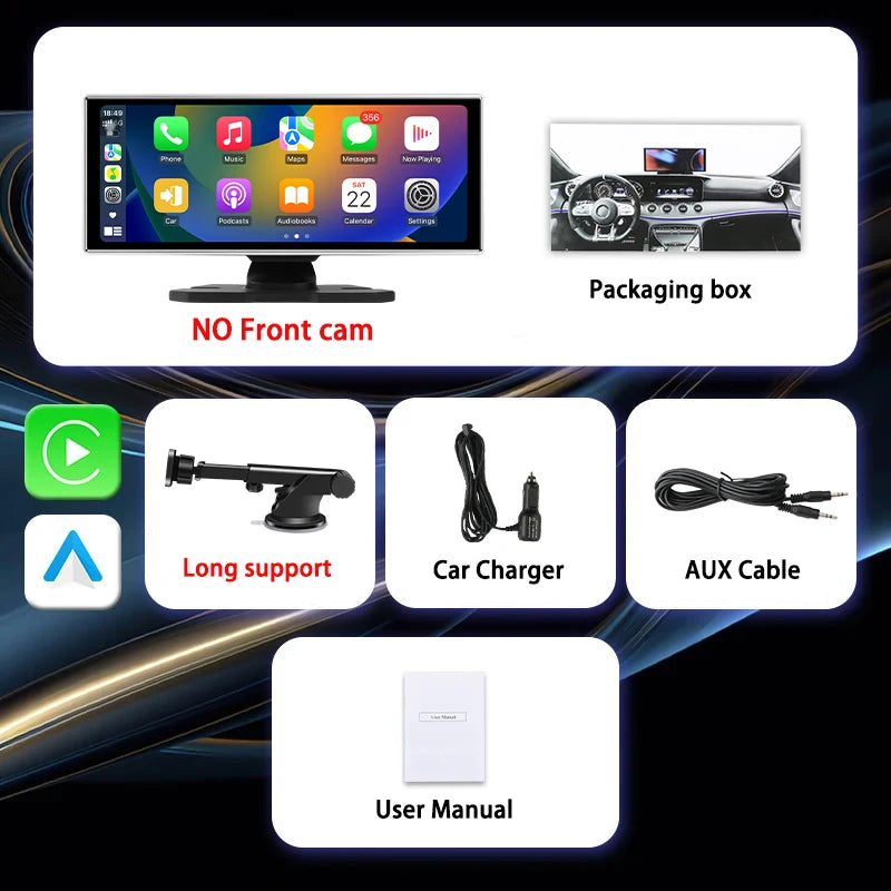 4K Dash Cam with Rear Camera