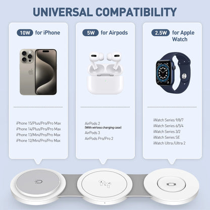 3 in 1 Magnetic Wireless Charging Station