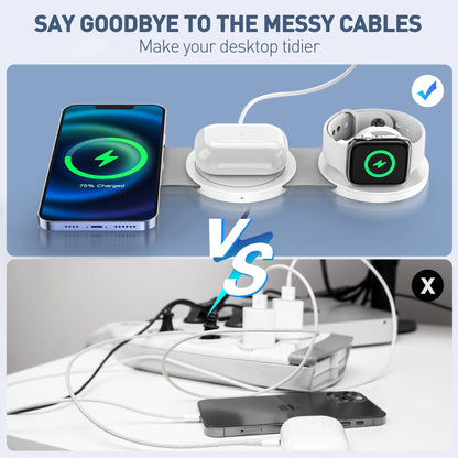 3 in 1 Magnetic Wireless Charging Station