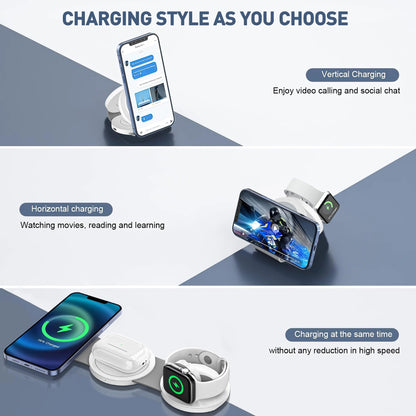 3 in 1 Magnetic Wireless Charging Station