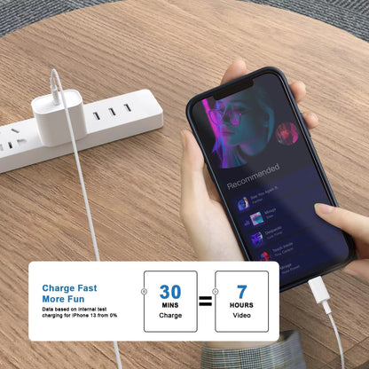 3-Pack Apple Certified iPhone Fast Charger
