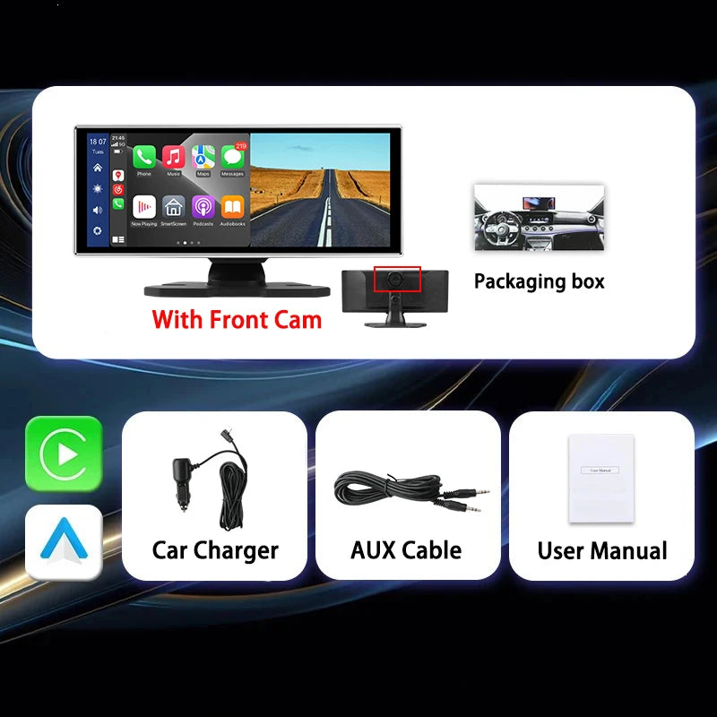 4K Dash Cam with Rear Camera