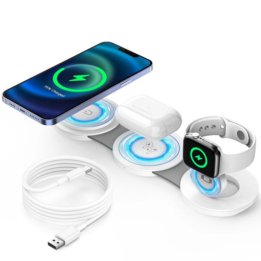 3 in 1 Magnetic Wireless Charging Station