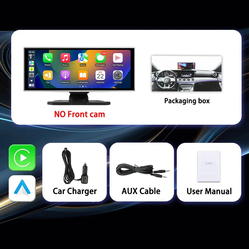4K Dash Cam with Rear Camera