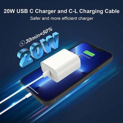 3-Pack Apple Certified iPhone Fast Charger