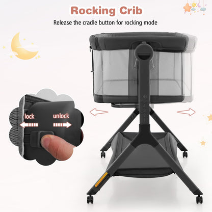 BABY JOY 4 in 1 Baby Bassinet with Mattress